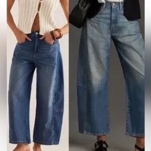 Anthropologie Pilcro The Kenna Mid-Rise Heritage Barrel Jeans 27